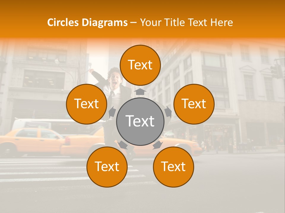 Smile Traffic Car PowerPoint Template