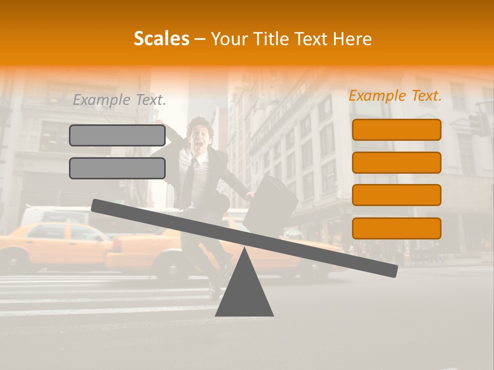 Smile Traffic Car PowerPoint Template