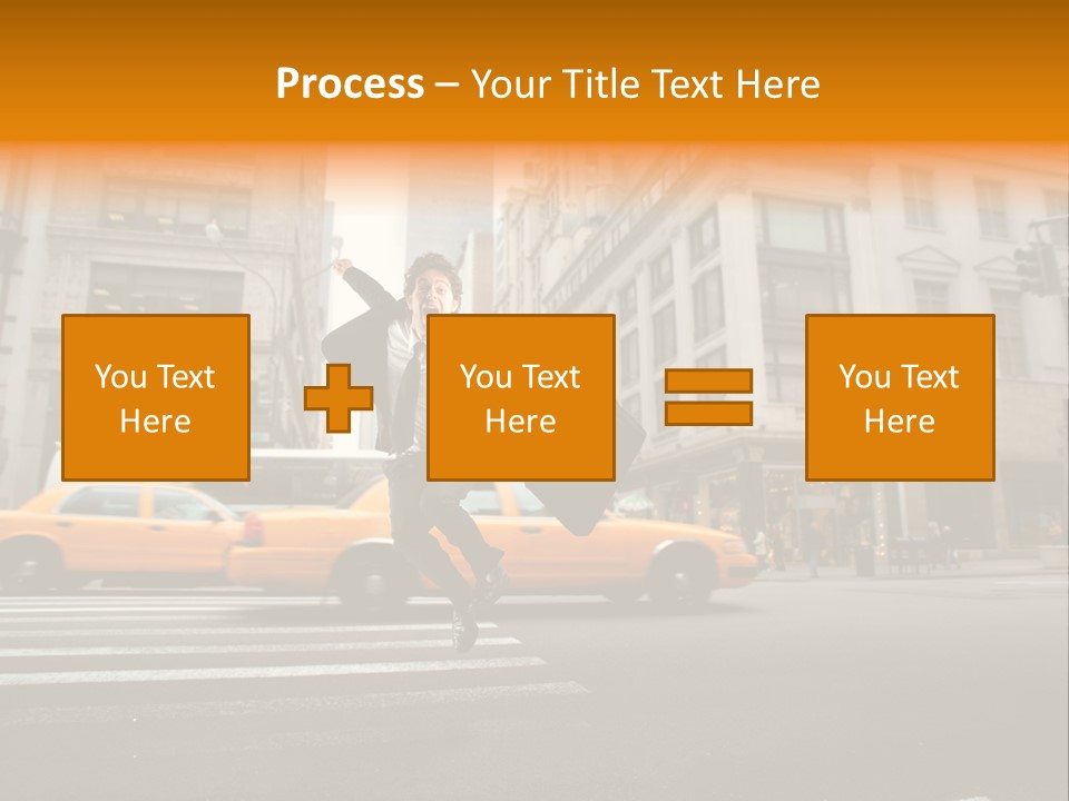 Smile Traffic Car PowerPoint Template