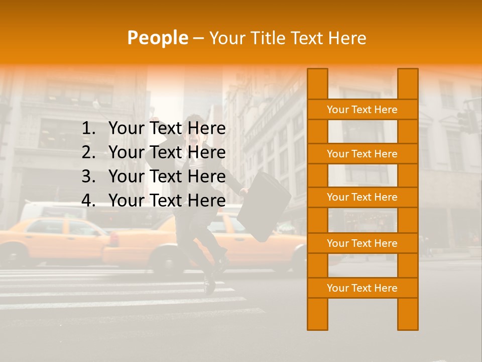 Smile Traffic Car PowerPoint Template