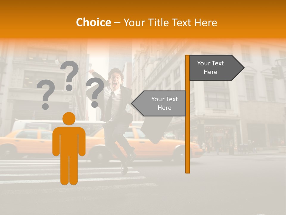 Smile Traffic Car PowerPoint Template
