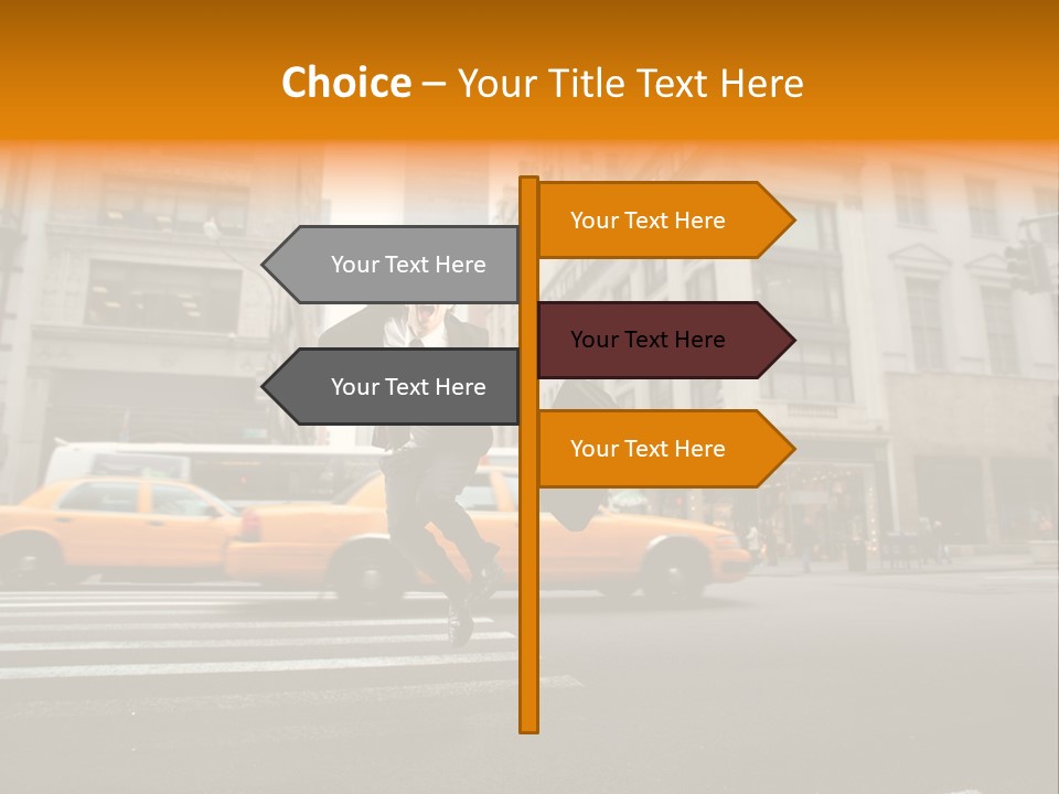 Smile Traffic Car PowerPoint Template