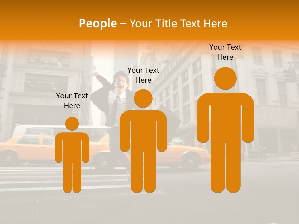 Smile Traffic Car PowerPoint Template