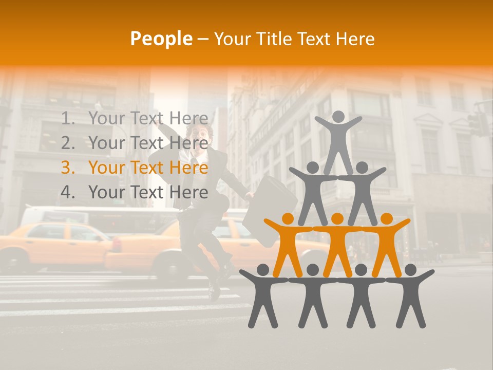 Smile Traffic Car PowerPoint Template