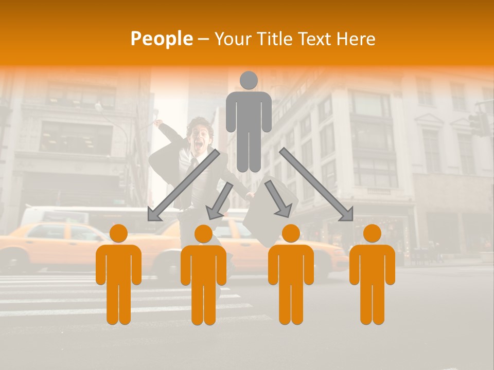 Smile Traffic Car PowerPoint Template