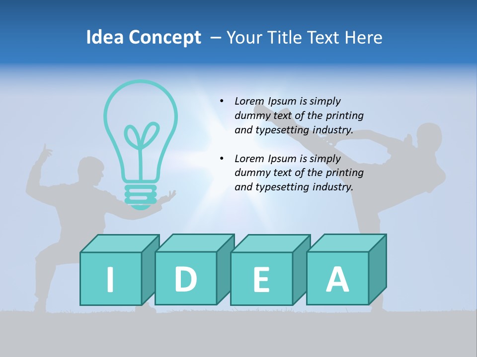Master Silhouette Male PowerPoint Template
