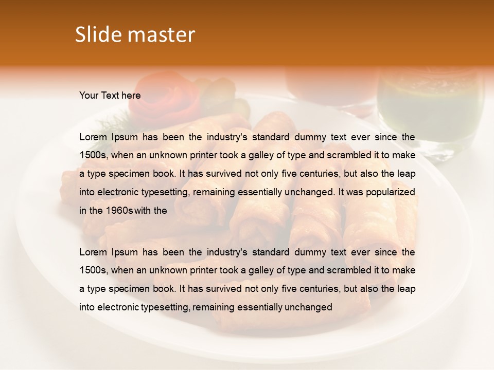 Plate Protein Fried PowerPoint Template