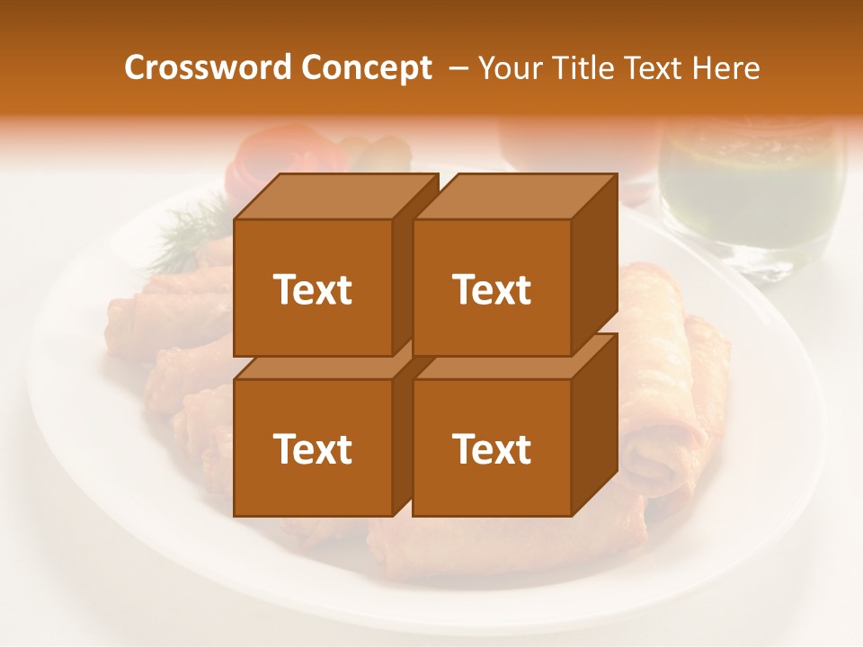 Plate Protein Fried PowerPoint Template