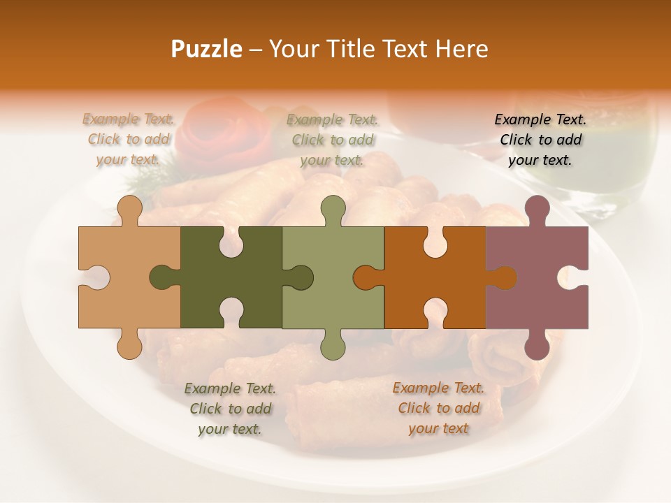 Plate Protein Fried PowerPoint Template