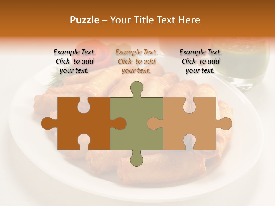 Plate Protein Fried PowerPoint Template