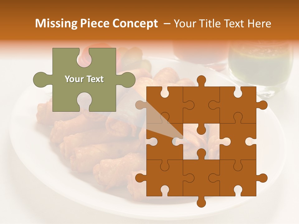 Plate Protein Fried PowerPoint Template