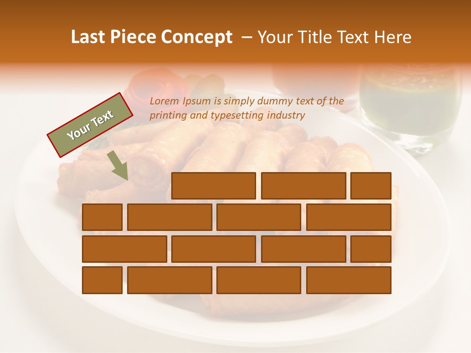 Plate Protein Fried PowerPoint Template