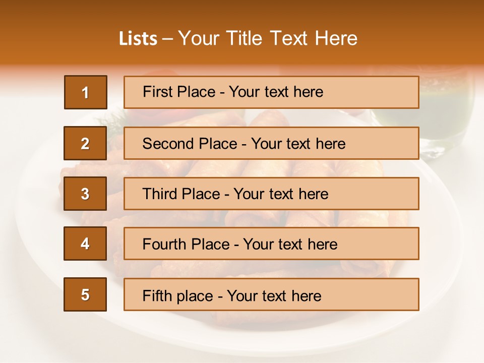 Plate Protein Fried PowerPoint Template