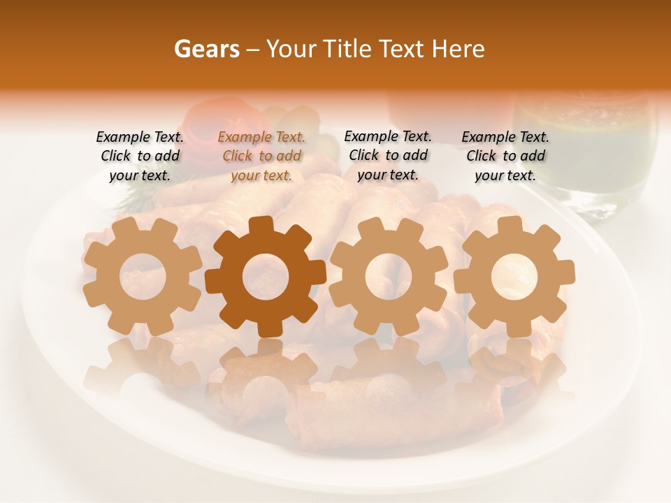 Plate Protein Fried PowerPoint Template