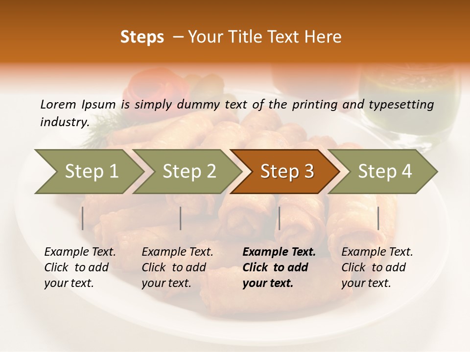 Plate Protein Fried PowerPoint Template