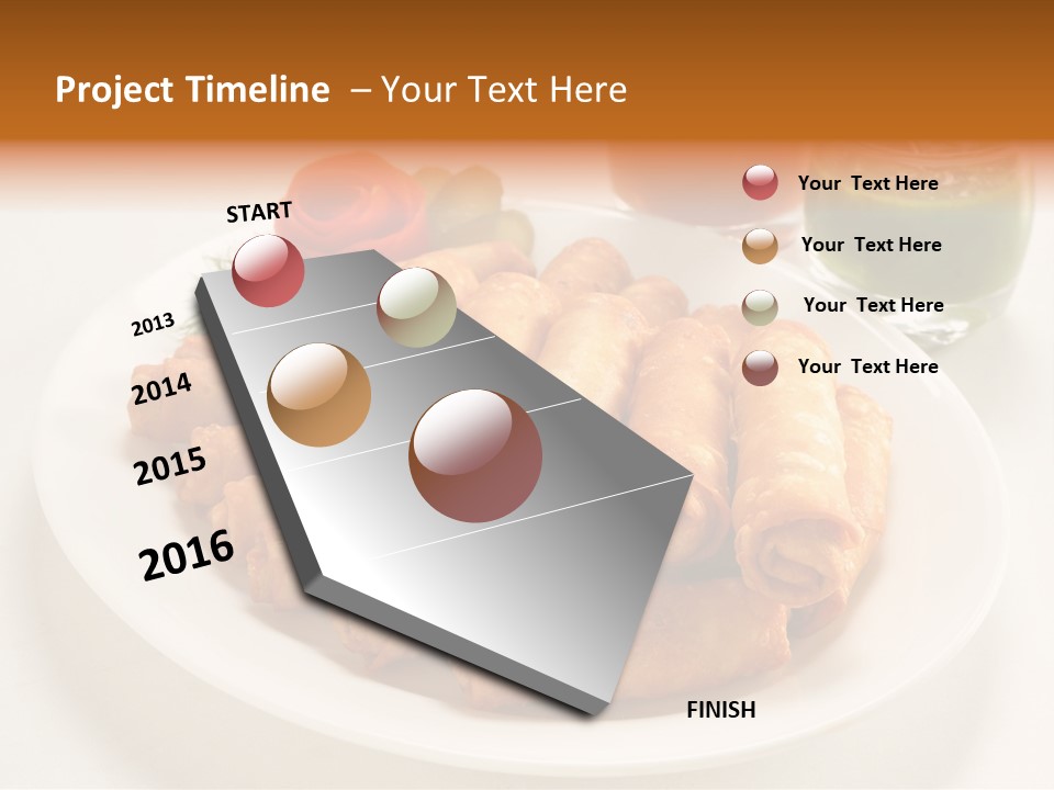 Plate Protein Fried PowerPoint Template