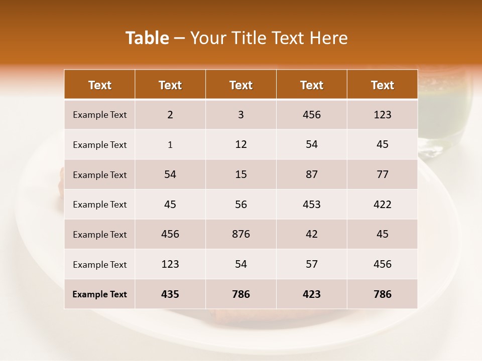 Plate Protein Fried PowerPoint Template