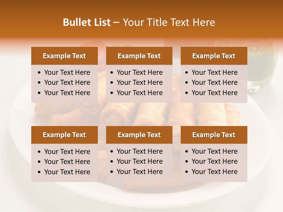 Plate Protein Fried PowerPoint Template