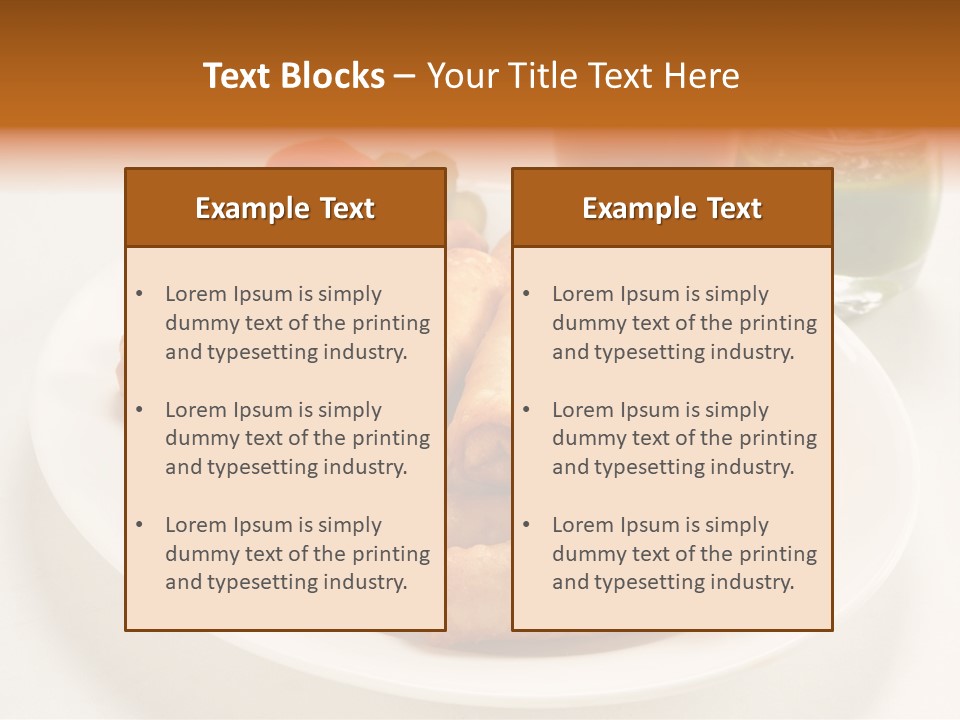 Plate Protein Fried PowerPoint Template
