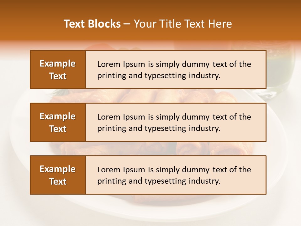 Plate Protein Fried PowerPoint Template