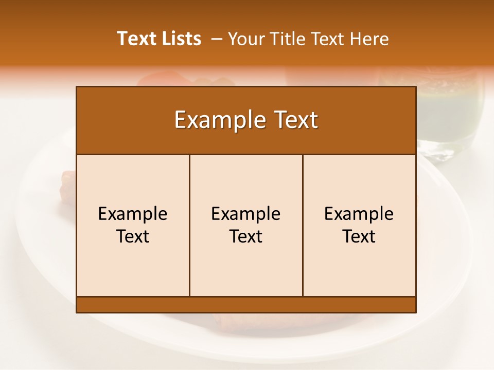 Plate Protein Fried PowerPoint Template