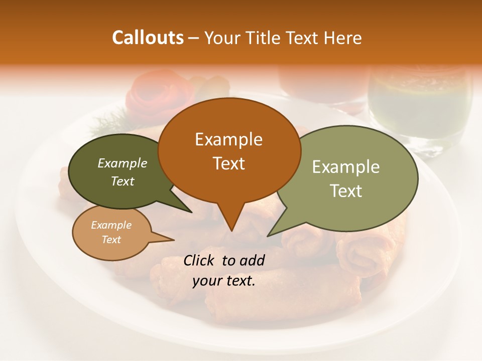 Plate Protein Fried PowerPoint Template