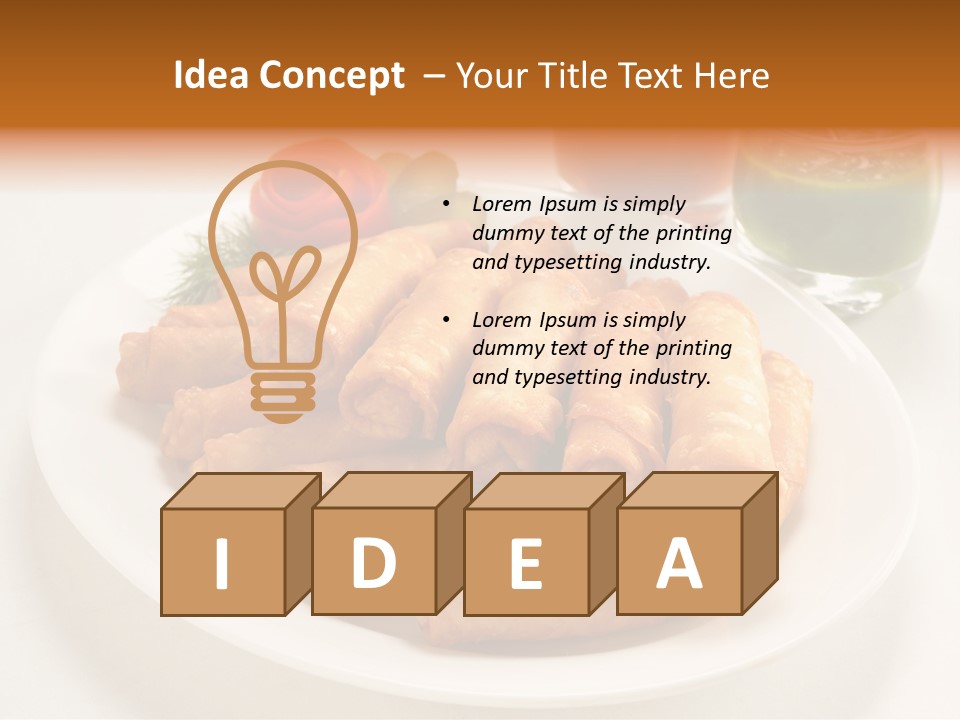 Plate Protein Fried PowerPoint Template