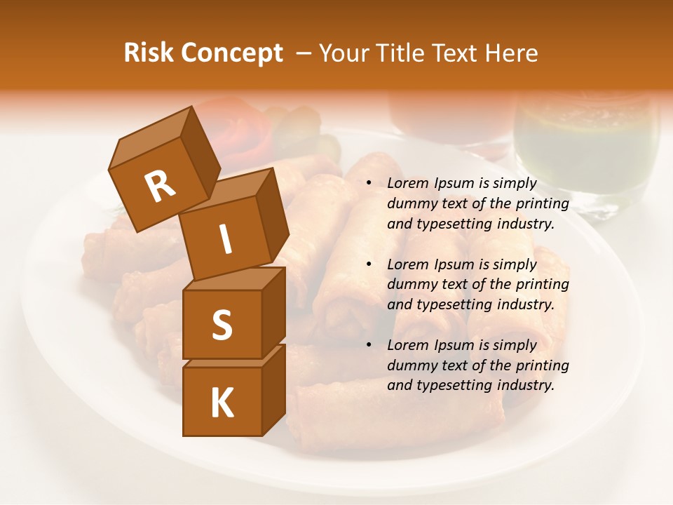 Plate Protein Fried PowerPoint Template