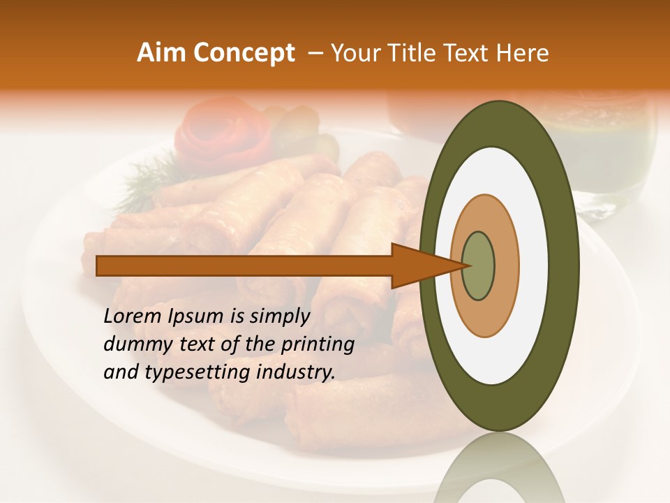Plate Protein Fried PowerPoint Template