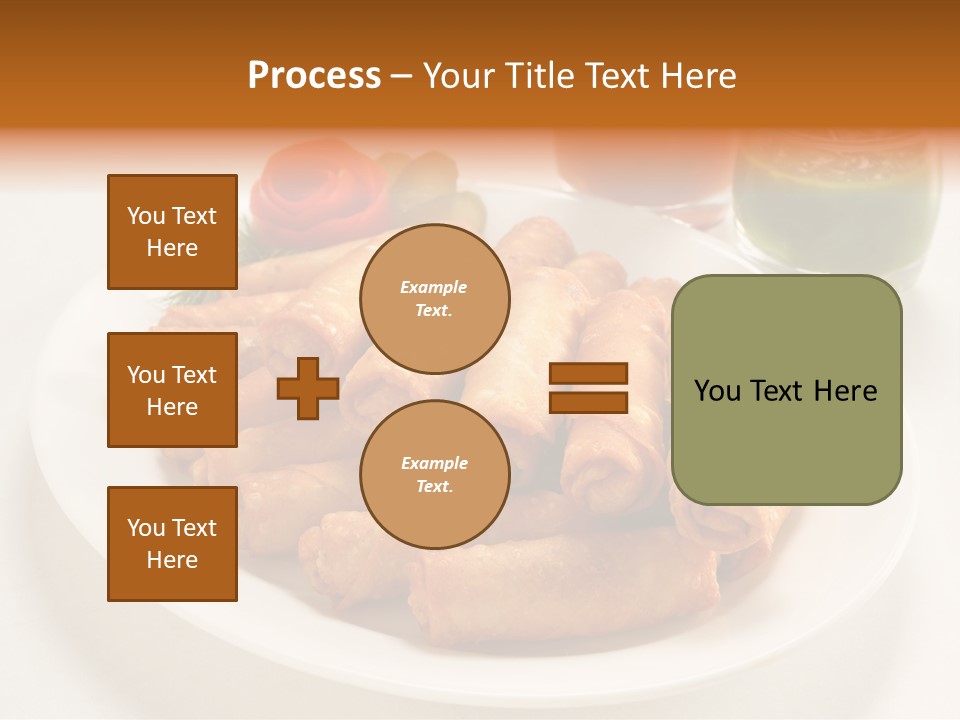 Plate Protein Fried PowerPoint Template