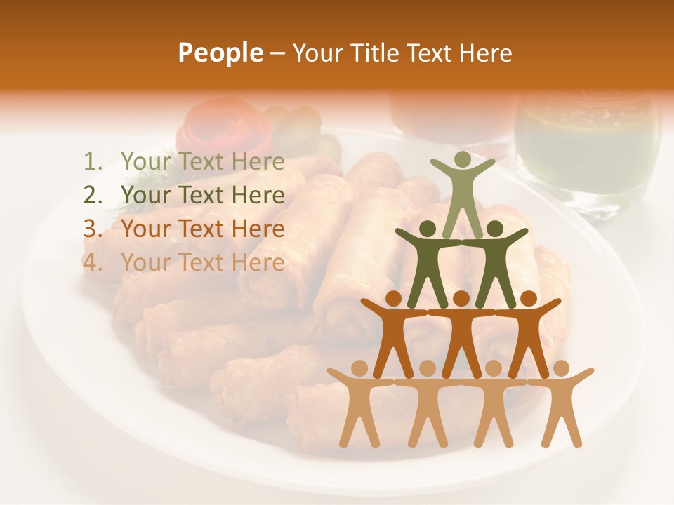Plate Protein Fried PowerPoint Template