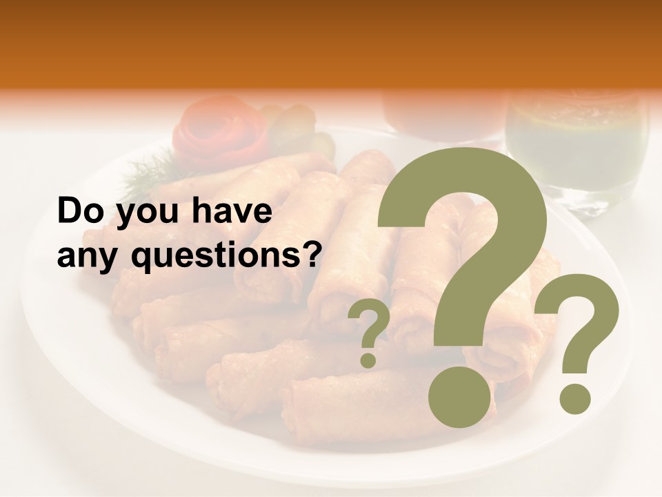 Plate Protein Fried PowerPoint Template