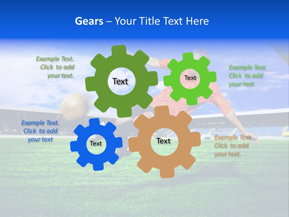 Competitive People Ball PowerPoint Template