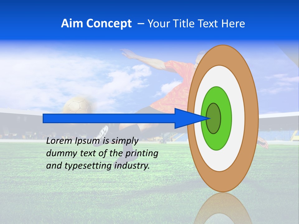 Competitive People Ball PowerPoint Template
