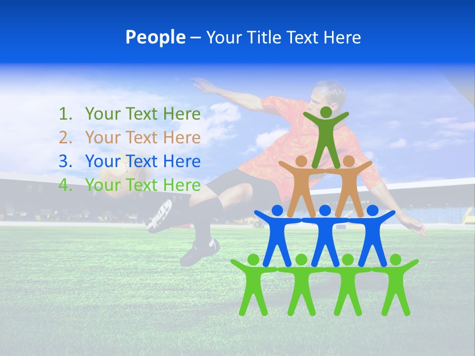 Competitive People Ball PowerPoint Template