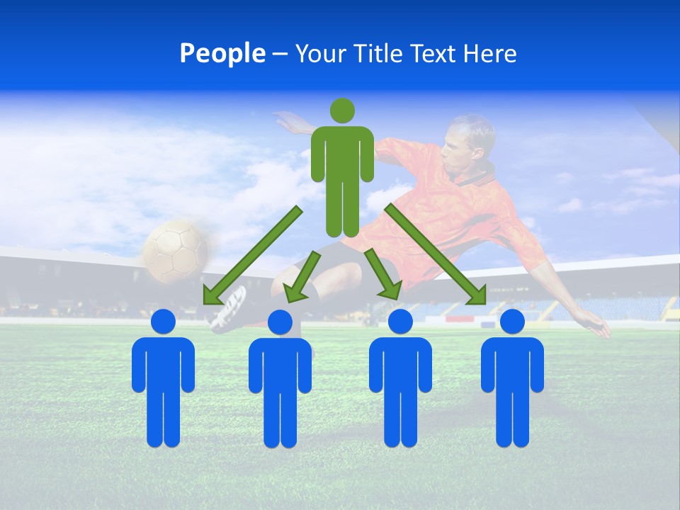 Competitive People Ball PowerPoint Template