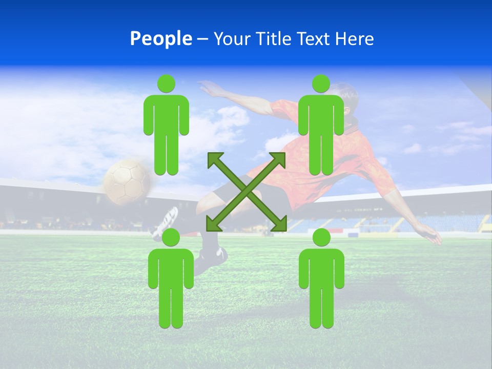 Competitive People Ball PowerPoint Template