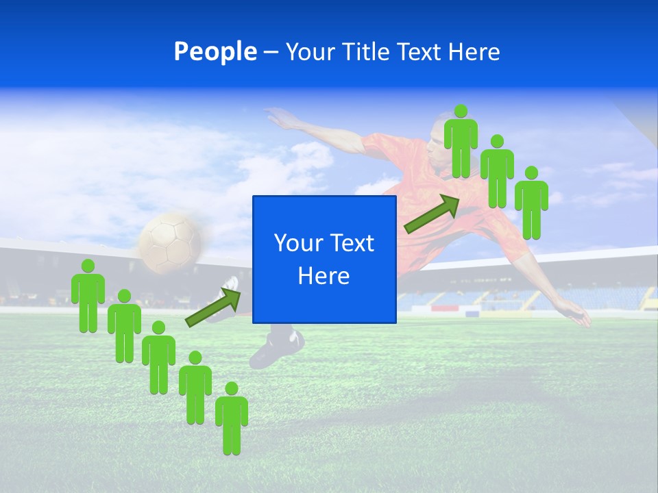 Competitive People Ball PowerPoint Template