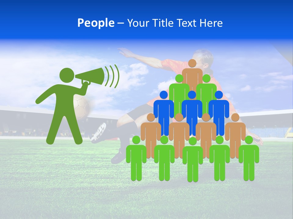 Competitive People Ball PowerPoint Template