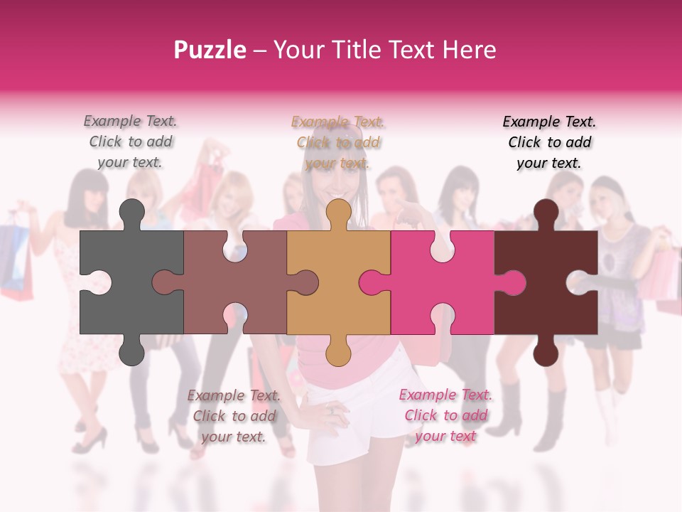 Fashion Friends Person PowerPoint Template