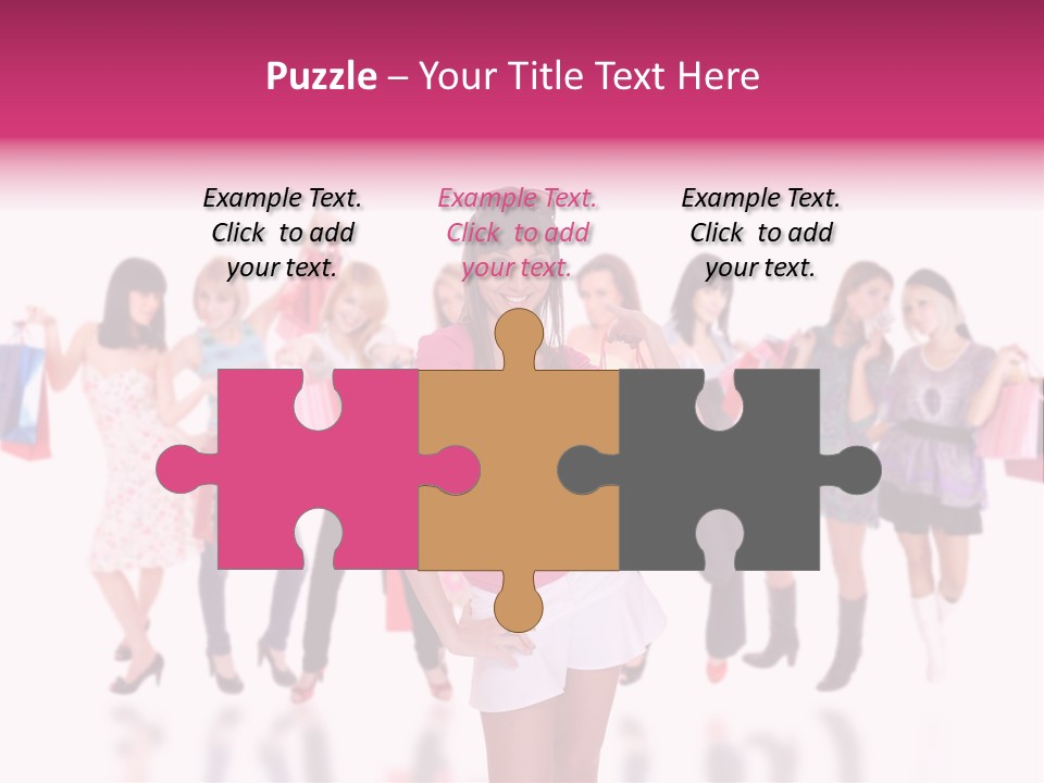 Fashion Friends Person PowerPoint Template