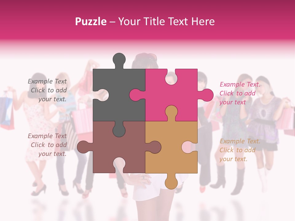 Fashion Friends Person PowerPoint Template