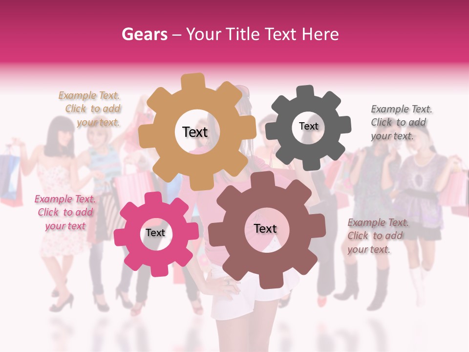 Fashion Friends Person PowerPoint Template