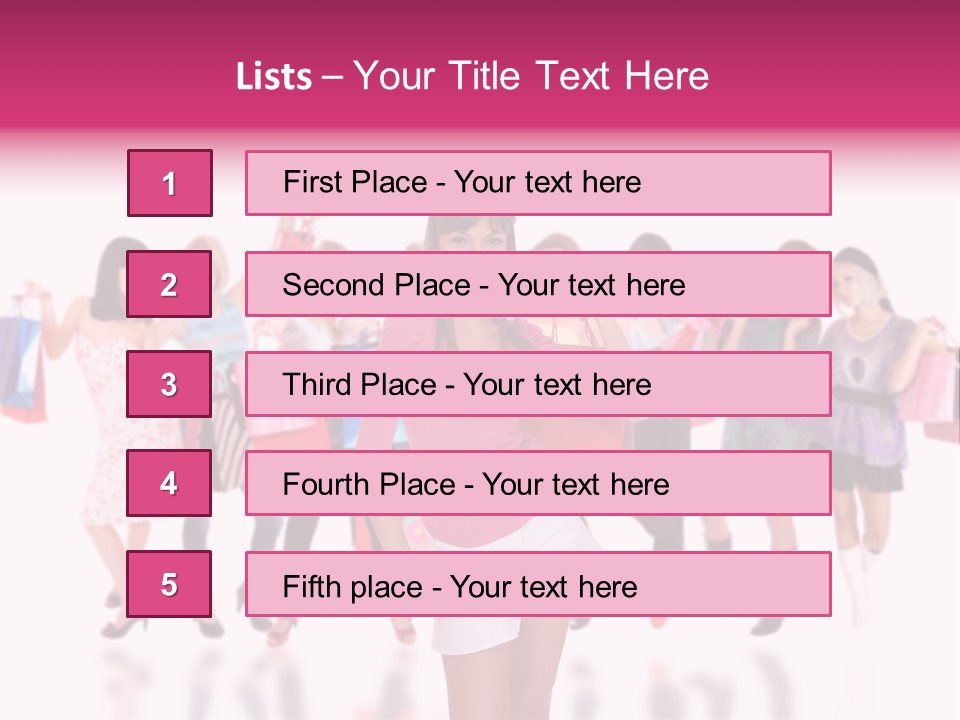 Fashion Friends Person PowerPoint Template