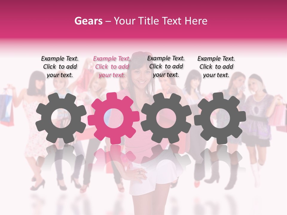 Fashion Friends Person PowerPoint Template