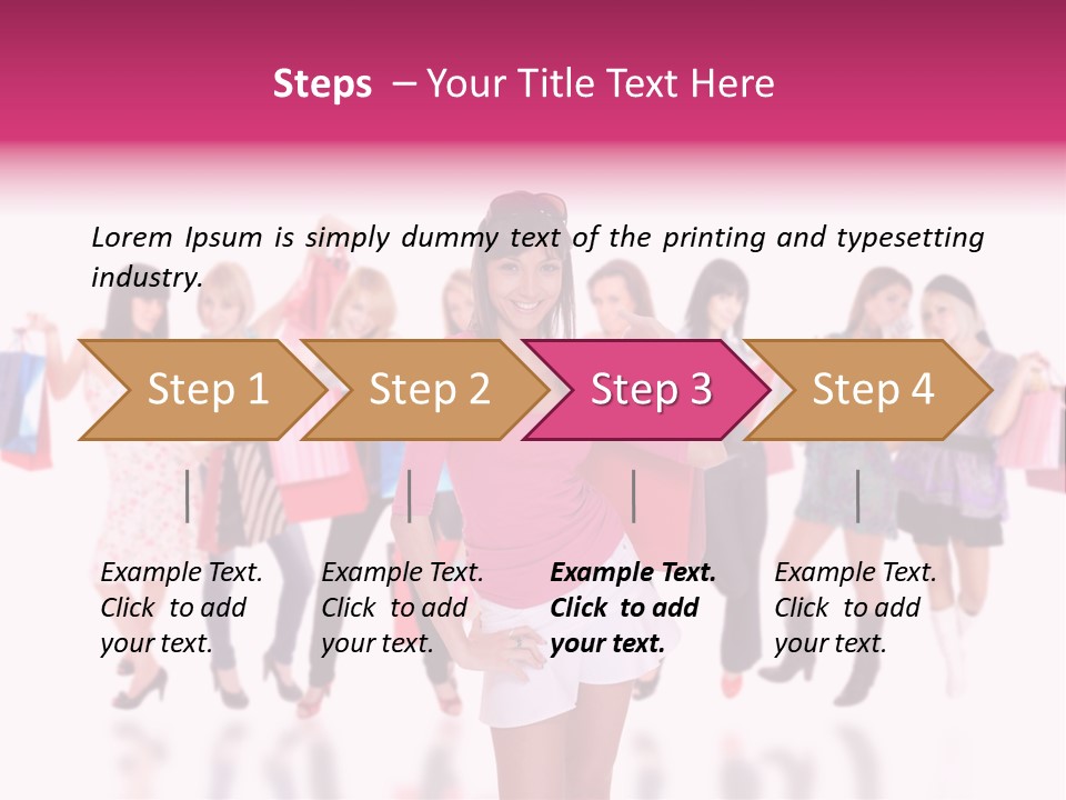 Fashion Friends Person PowerPoint Template