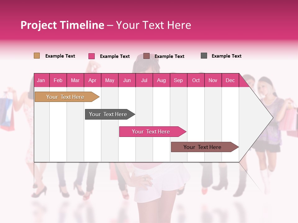 Fashion Friends Person PowerPoint Template