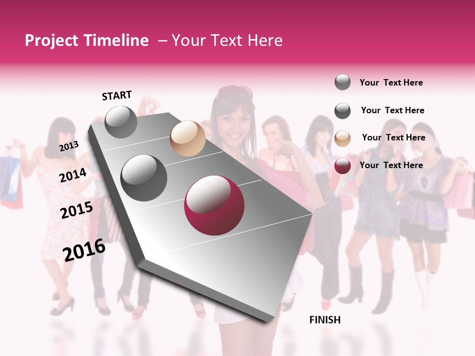 Fashion Friends Person PowerPoint Template