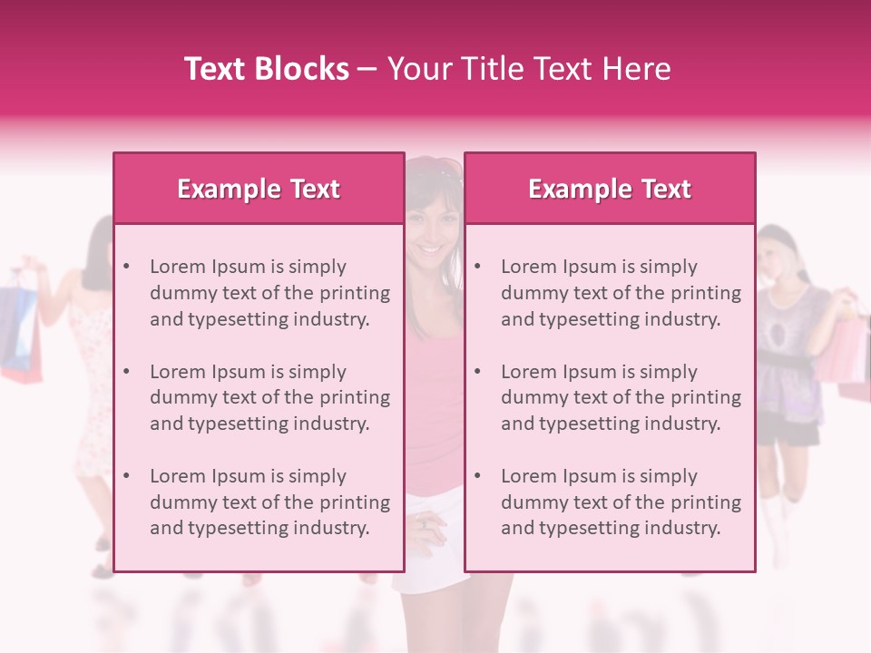 Fashion Friends Person PowerPoint Template