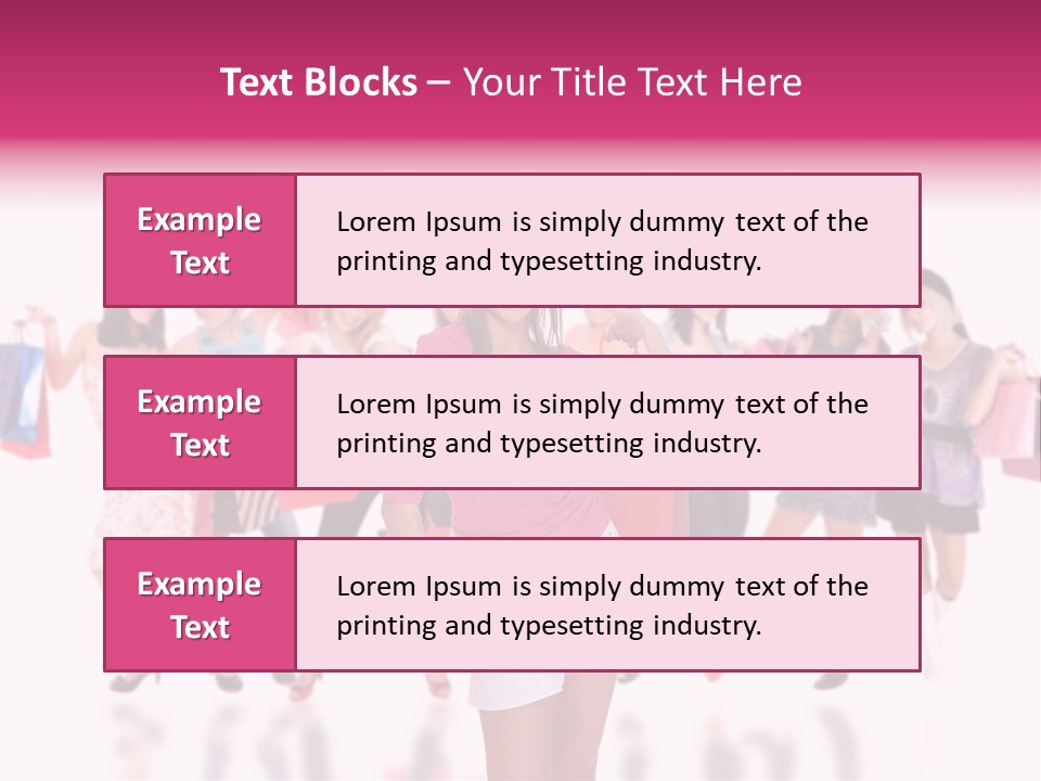 Fashion Friends Person PowerPoint Template